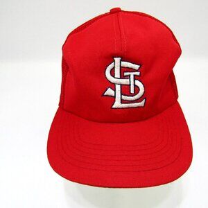 VTG St. Louis Cardinals Youth Mesh Trucker Hat Snapback Red MLB Baseball Logo